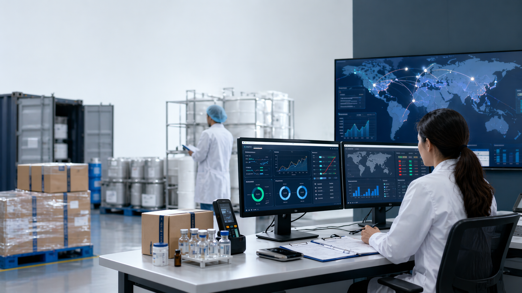 Pharmaceutical logistics planning and monitoring